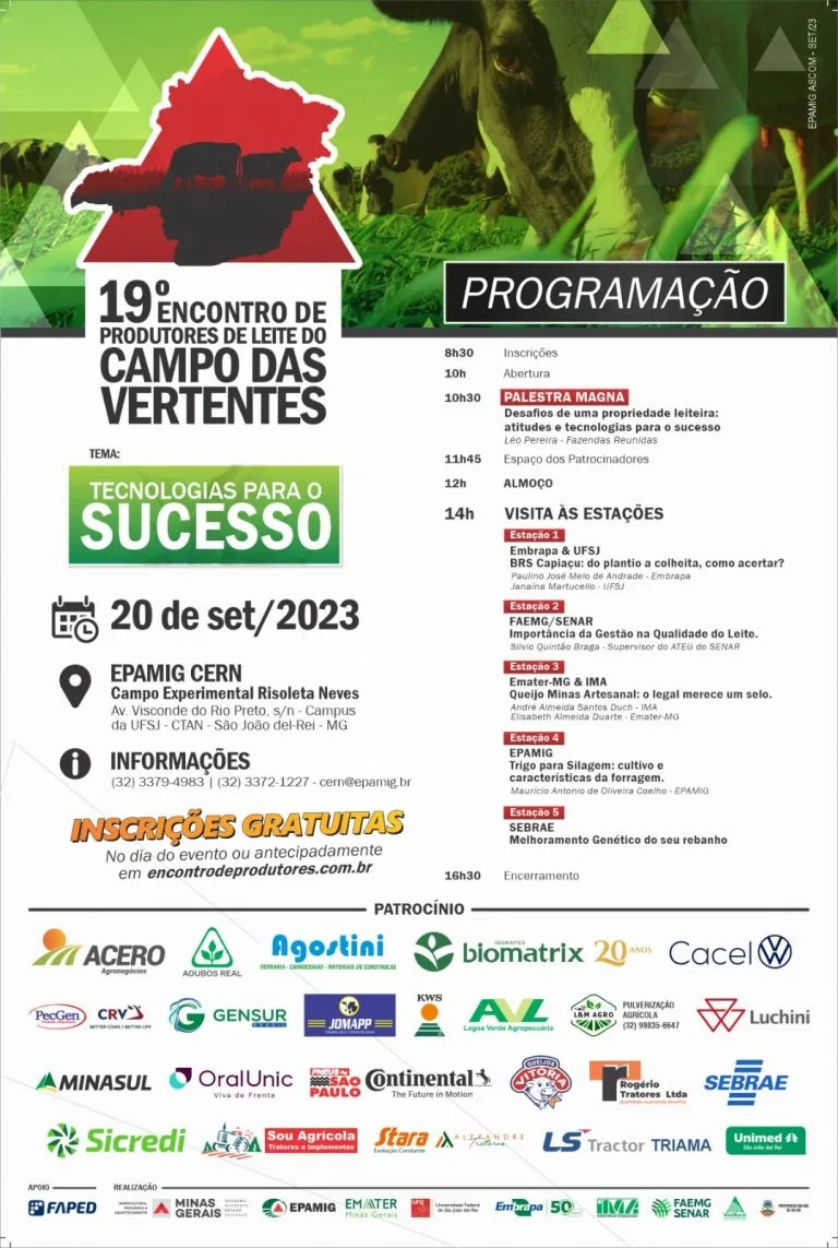 Encontro de Produtores de Leite do Campo das Vertentes 2023