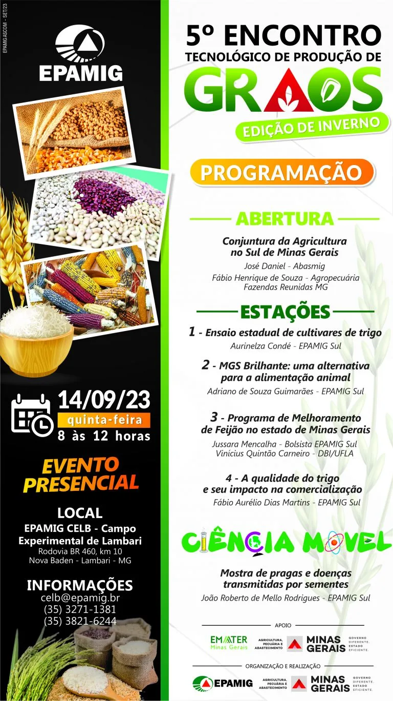 5º Encontro Tecnológico de Produção de Grãos – Edição de Inverno
