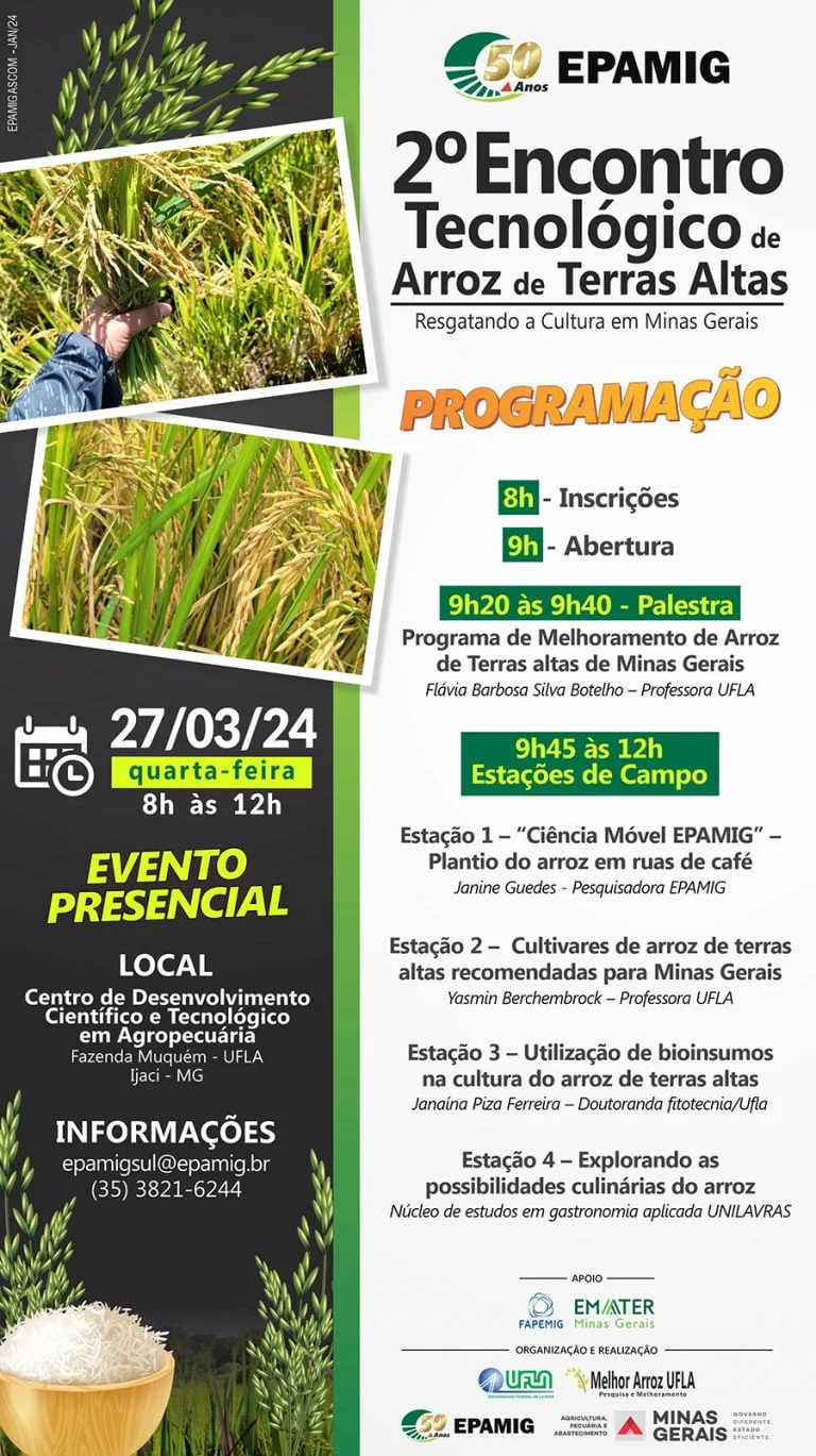 2º Encontro Tecnológico de Arroz de Terras Altas