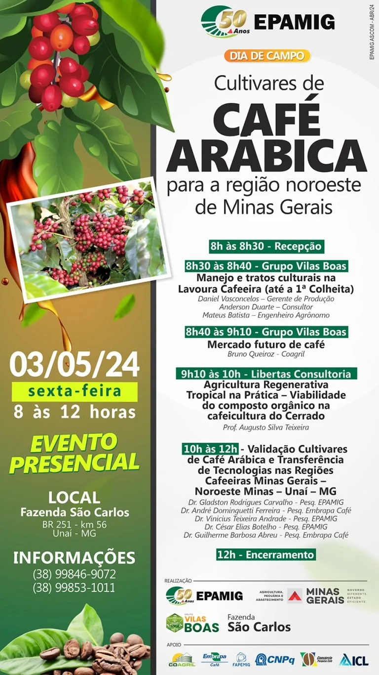 Dia de Campo – Cultivares de café arábica para região noroeste de Minas Gerais