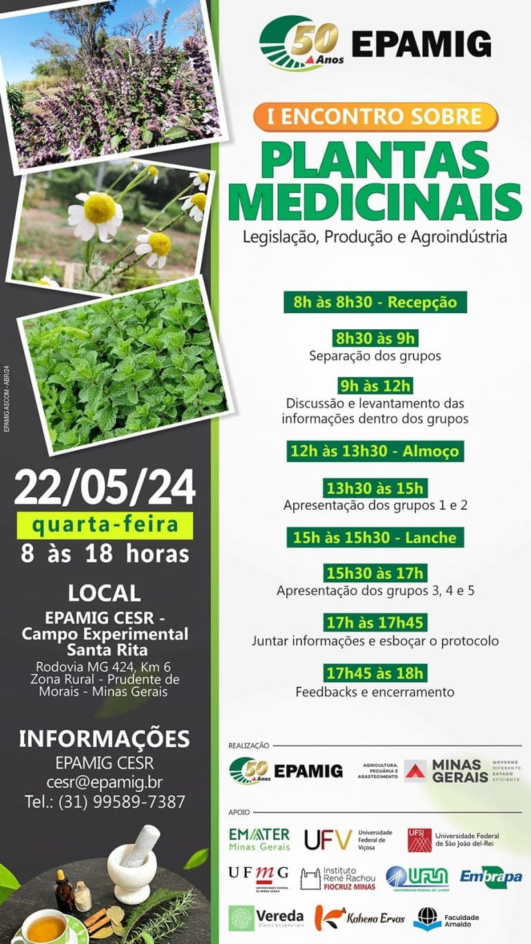 I Encontro sobre Plantas Medicinais – Legislação, Produção e Agroindústria