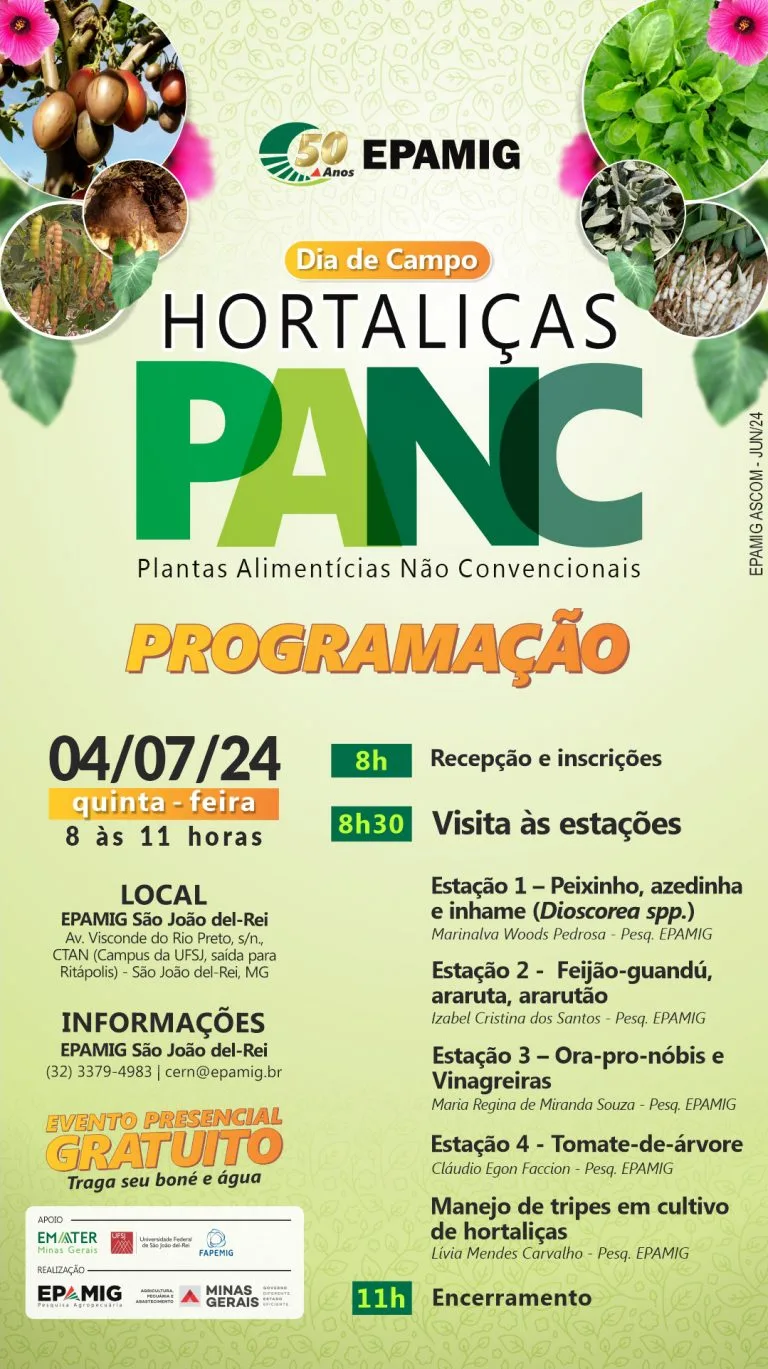 Dia de Campo de Hortaliças Panc