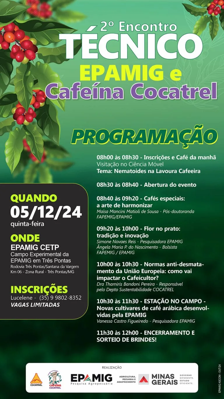 2º Encontro Técnico EPAMIG e Cafeínas Cocatrel