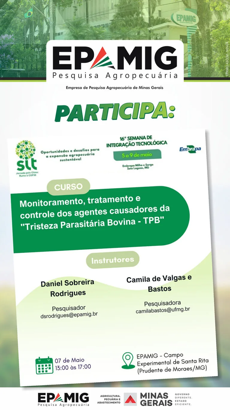 Curso “TPB – Tristeza Parasitária Bovina” – 16ª Semana de Integração Tecnológica