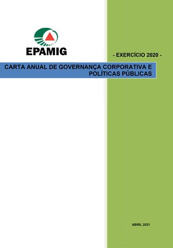 Carta de Governança e Políticas Públicas EPAMIG 2020